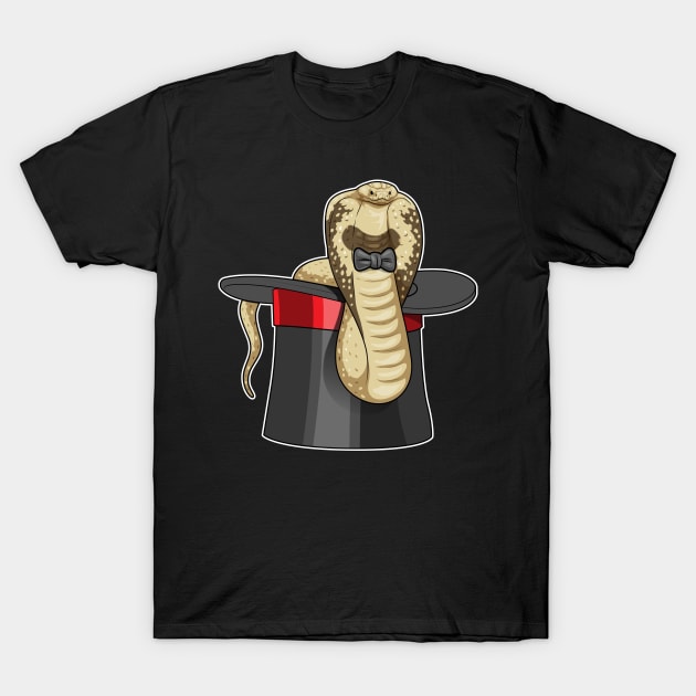 Snake Wizard Cylinder T-Shirt by Markus Schnabel